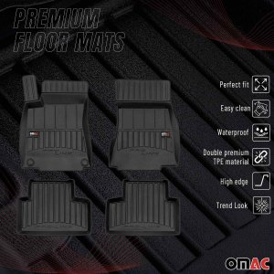 Mercedes GLB Class Floor Mat - Omac - Premium TPE - Black - 2020-2025